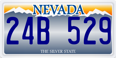 NV license plate 24B529