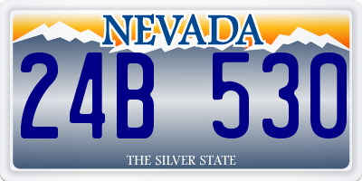 NV license plate 24B530