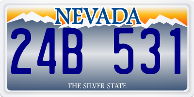 NV license plate 24B531