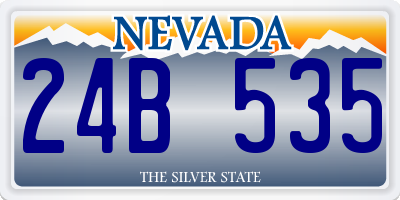 NV license plate 24B535