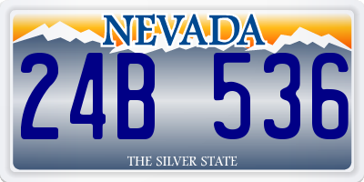 NV license plate 24B536