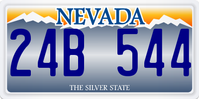 NV license plate 24B544