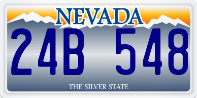 NV license plate 24B548