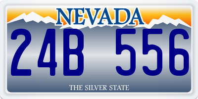 NV license plate 24B556