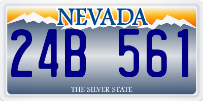 NV license plate 24B561