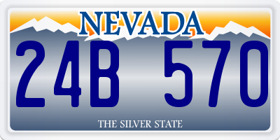 NV license plate 24B570
