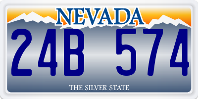 NV license plate 24B574