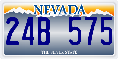 NV license plate 24B575