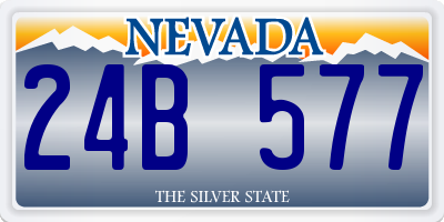 NV license plate 24B577