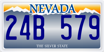 NV license plate 24B579