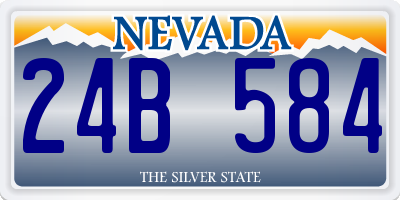 NV license plate 24B584