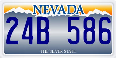 NV license plate 24B586