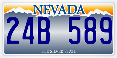 NV license plate 24B589