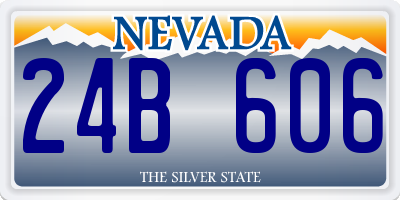 NV license plate 24B606