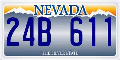 NV license plate 24B611