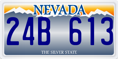 NV license plate 24B613