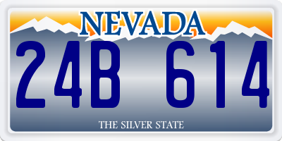 NV license plate 24B614