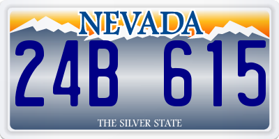 NV license plate 24B615