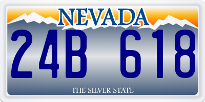 NV license plate 24B618