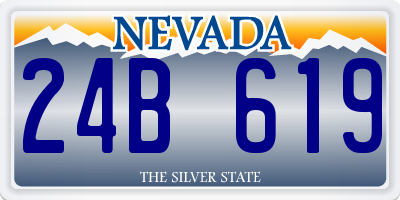 NV license plate 24B619