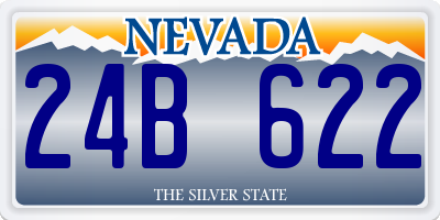 NV license plate 24B622