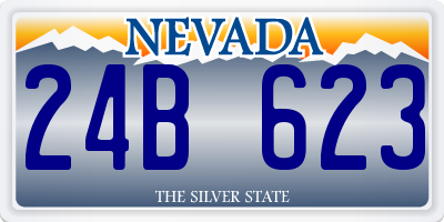 NV license plate 24B623