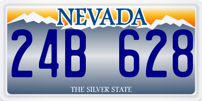 NV license plate 24B628