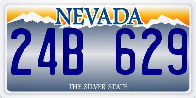 NV license plate 24B629