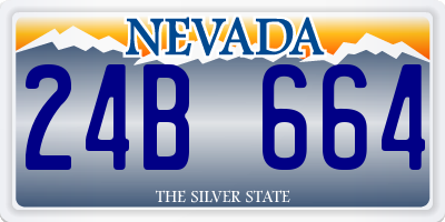 NV license plate 24B664