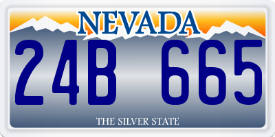 NV license plate 24B665