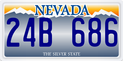 NV license plate 24B686