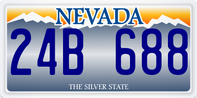 NV license plate 24B688