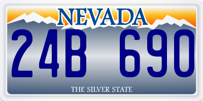 NV license plate 24B690