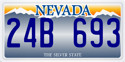 NV license plate 24B693