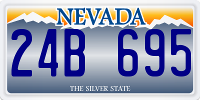 NV license plate 24B695