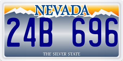 NV license plate 24B696