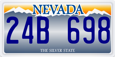 NV license plate 24B698