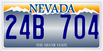 NV license plate 24B704