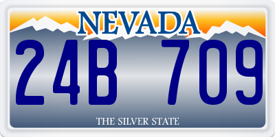 NV license plate 24B709