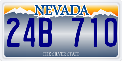 NV license plate 24B710