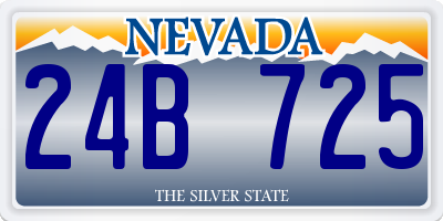 NV license plate 24B725