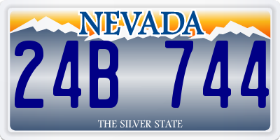 NV license plate 24B744