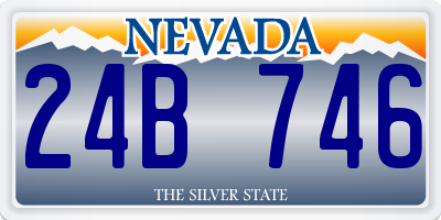 NV license plate 24B746