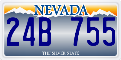 NV license plate 24B755