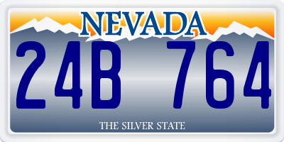 NV license plate 24B764
