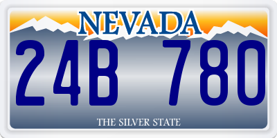 NV license plate 24B780