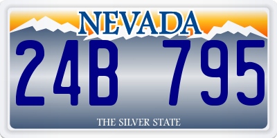 NV license plate 24B795