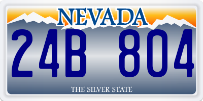 NV license plate 24B804