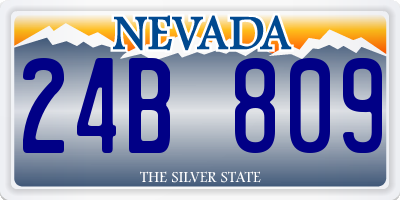 NV license plate 24B809