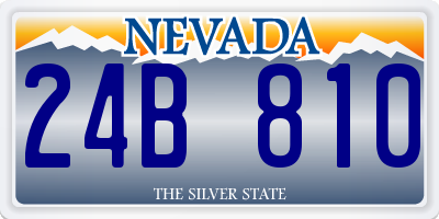 NV license plate 24B810